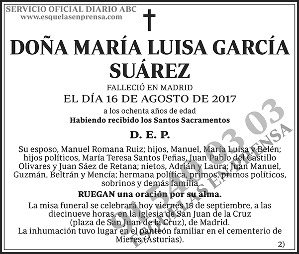 María Luisa García Suárez